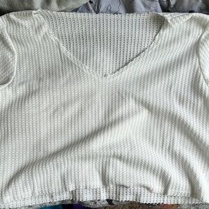 White crop top - Large